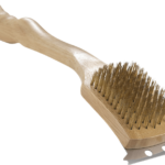 Messing-Grillbürste mit Holzgriff