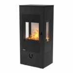 Rika Kaminofen Trio 8kW, Stahl schwarz