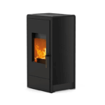 Kaminofen Rika Cook Dekorglas schwarz, Korpus schwarz