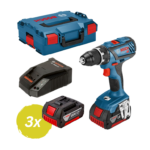 Bosch Professional Akku-Bohrschrauber GSR 18V-28 inkl. 3x 3,0Ah Akku + Ladegerät in Koffer
