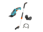 Gardena Set Akku-Grasschere ComfortCut Li inkl. Teleskopstiel mit Laufräder